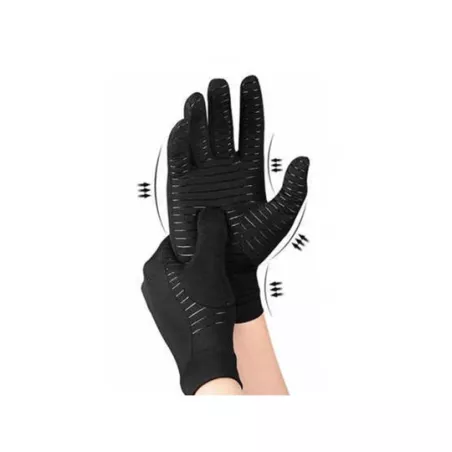 Mujer 1 par Guantes de dedo completo con patrón de rayas anti deslizante casual para para primavera con otoño