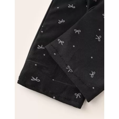 Guantes con estampado de lunares