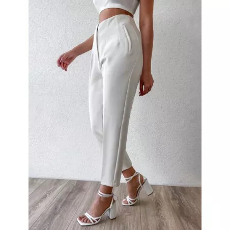 SHEIN Frenchy Pantalones de talle alto crop