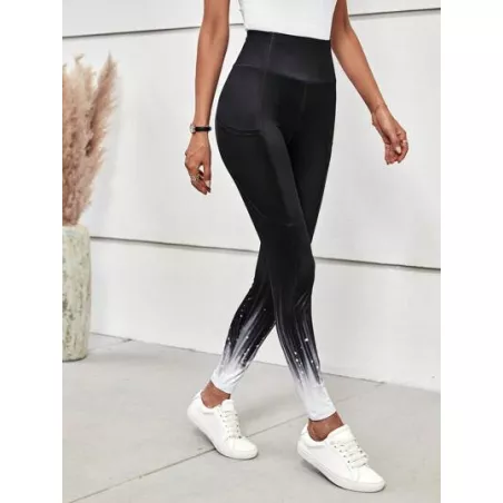 Leggings para Mujer Bolsillo Degradado Casual