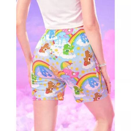 X Care Bears Shorts biker con estampado de dibujos animados