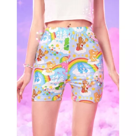 X Care Bears Shorts biker con estampado de dibujos animados