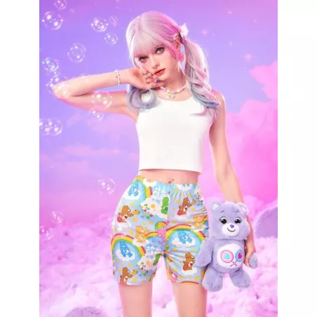 X Care Bears Shorts biker con estampado de dibujos animados