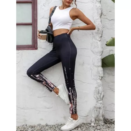 SHEIN LUNE Leggings con estampado de dibujo