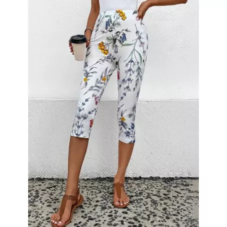 Leggings con estampado floral