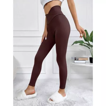 Leggings para Mujer Canalé Liso Casual