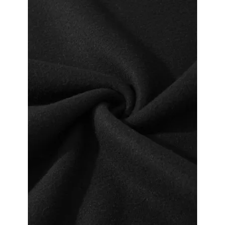 Pullover con estampado de dragón chino y letra con forro térmico