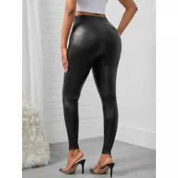 SHEIN SXY Leggings fruncido delantero