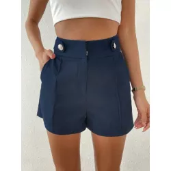 SHEIN Privé Shorts con diseño de botón