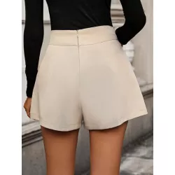 SHEIN Essnce Shorts de talle alto con diseño de botón