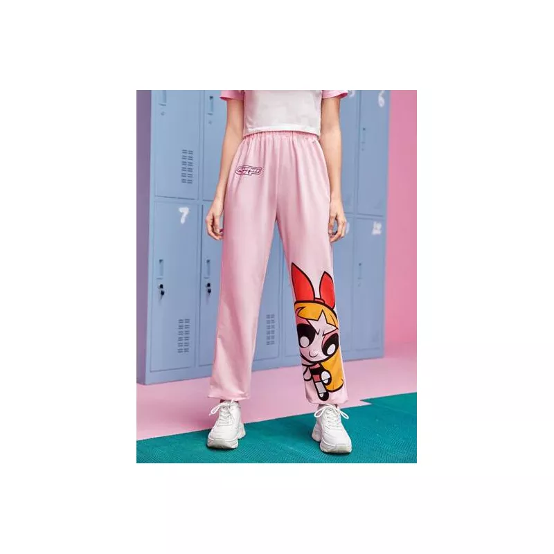 The Powerpuff Girls |  Pantalones deportivos con estampado de dibujos animados