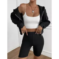 Sudaderas de Mujer Cremallera Bolsillo Gráfico Casual