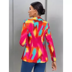 Essnce Blazer de tie dye con botón