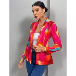 Essnce Blazer de tie dye con botón