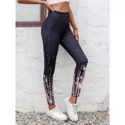 SHEIN LUNE Leggings con estampado de dibujo