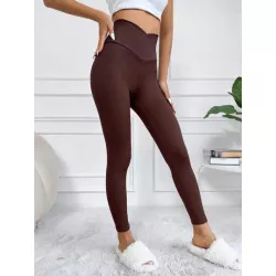 Leggings para Mujer Canalé Liso Casual