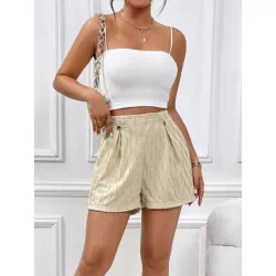 SHEIN LUNE Shorts con fruncido