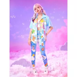 X Care Bears Leggings con estampado de dibujos animados